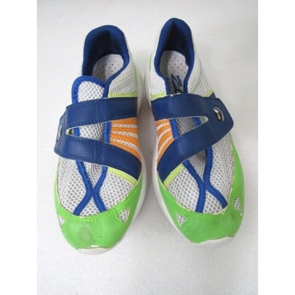 Zeko Drainable Unisex Fish Boating Lime Green Blue Water Shoes M Sz 8 W Size 9.5